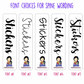 Let It Snow Sticker Storage Album