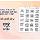 Book Lovers Quote and Phrases VERSION 8 Sampler Sticker Sheet for Planners