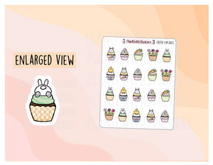 Easter Cupcake Food Stickers