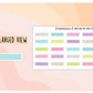 Easter Pastel Colour Holiday Washi Tape Sample Stickers