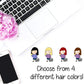 102 - Emma (Kawaii Girl) Cleaning Floor Household Chores Stickers for , Plum Paper, Recollections, and similar planners