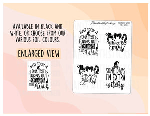 Halloween Witchy Full Box Quote Stickers
