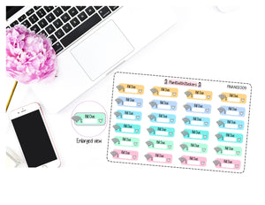 Internet Wifi Bill Due Pay Bill Planner Stickers in Pastel Colours for , Plum Paper, Recollections, and similar planners