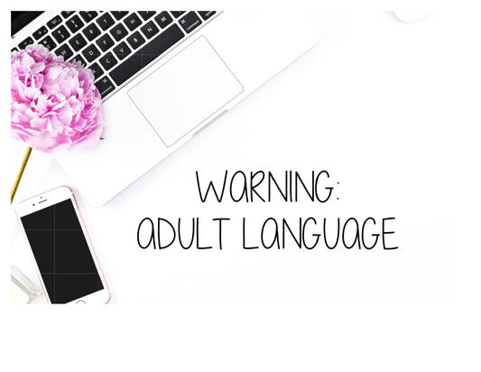 Potty Mouth Sampler Stickers Typography Cuss Word Adult Language Potty Mouth Sticker for , Plum Paper, Recollections, and similar planners