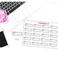 024 - Blank Black and White Quarter Boxes Small Box Functional for , Plum Paper, Recollections, and similar planners
