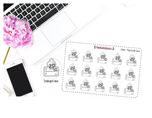 Pay Credit Card Money Finance Stickers for , Plum Paper, Recollections, and similar planners