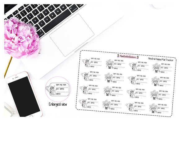 Order Tracker Happy Mail Tracker Stickers for , Plum Paper, Recollections, and similar planners