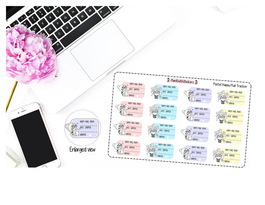 Order Tracker Happy Mail Tracker Stickers for , Plum Paper, Recollections, and similar planners