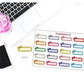 023 - Vibrant Rainbow Coloured Blank Quarter Bow Boxes