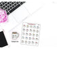134 - Coffee Cup Stickers with Sassy Words / Motivational Words for , Plum Paper, Recollections, and similar planners