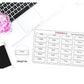 Neutral Functional Box Banner Stickers with Custom Text for , Plum Paper, Recollections, and similar planners