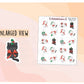 Kawaii Christmas Playful Cat Stickers