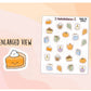 Kawaii Fall Character Doodle Decorative Stickers