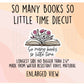 So Many Books, So Little Time Floral Book Vinyl Diecut Sticker