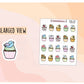 Spring Cupcake Food Stickers