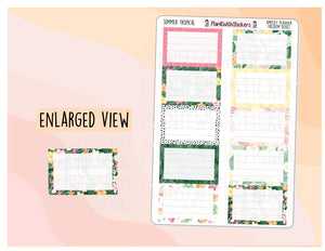 Tropical Summer Freedom Boxes for Amplify Planner